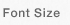Font Size