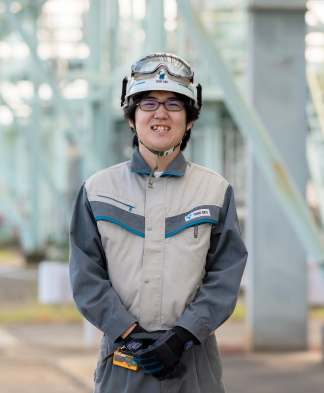 社会の需要に応えながらガスを製造する。その使命を日々実感しています。