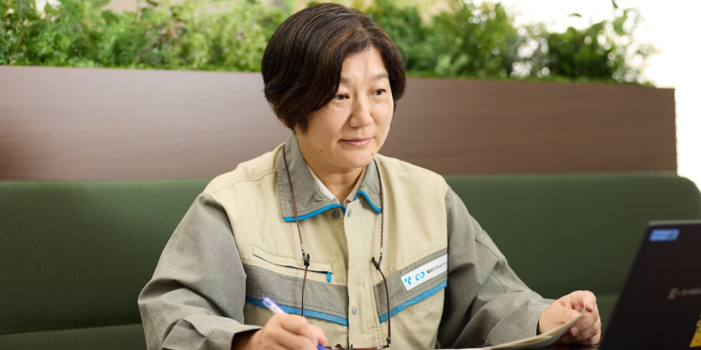 地域の方への配慮を忘れず、安全な施工を行う。