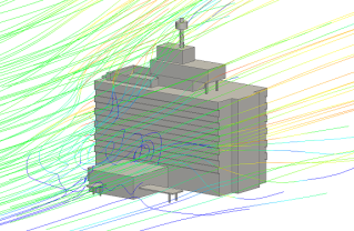 建物周りの風の流れ