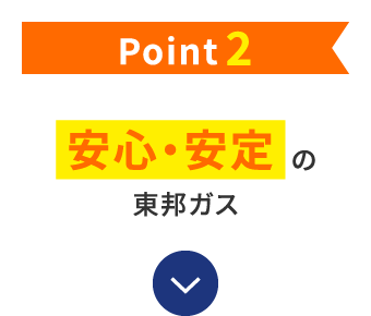 Point2 安心・安定の東邦ガス