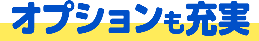 オプションも充実