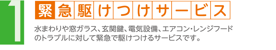 緊急駆けつけサービス